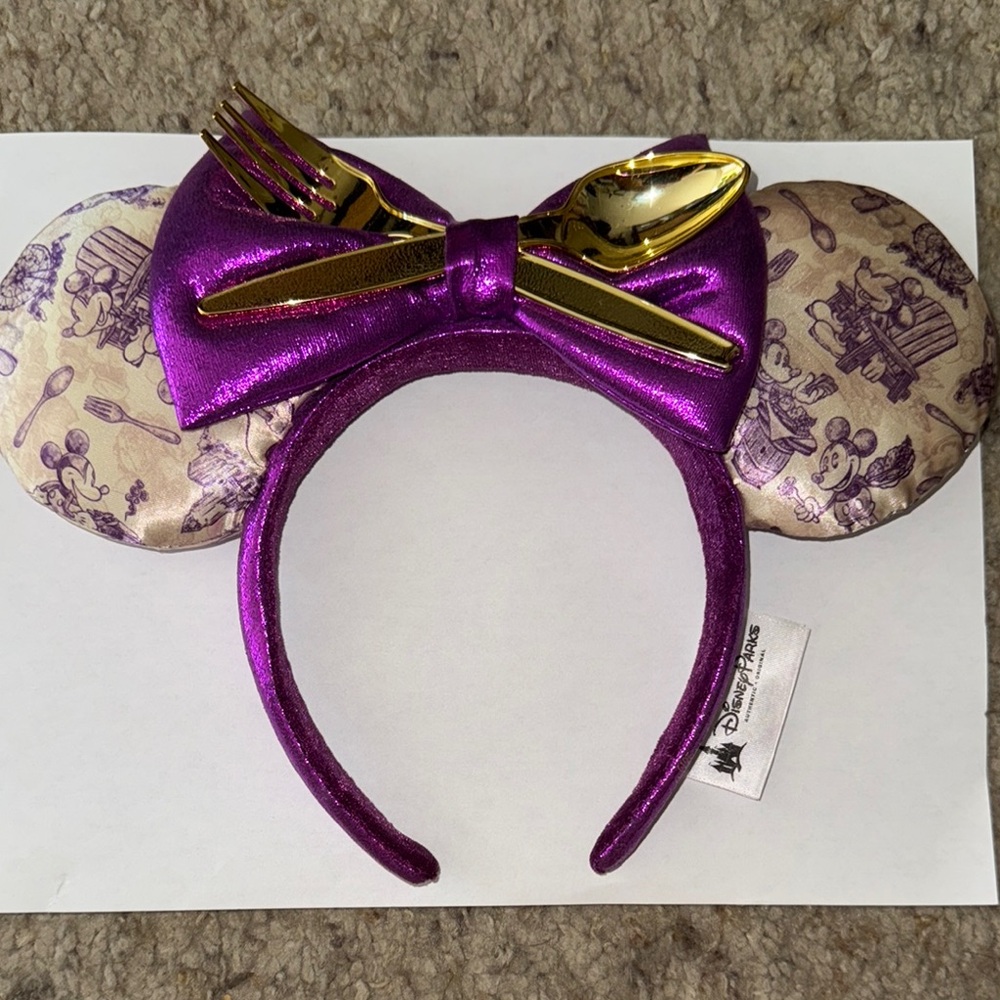 Disney Purple Minnie Mouse Ears Headband